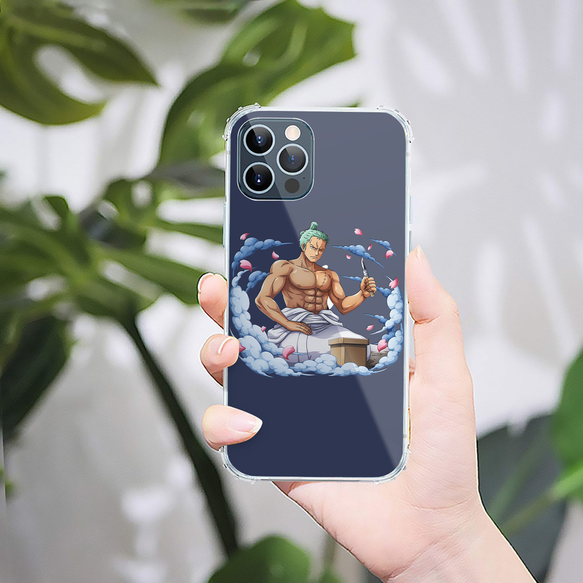 （画像用） ワンピース ロロノア・ゾロ ONE PIECE Roronoa Zoro 【iPhone 12シリーズ対応】透明スマホケース（クリアソフトケース）